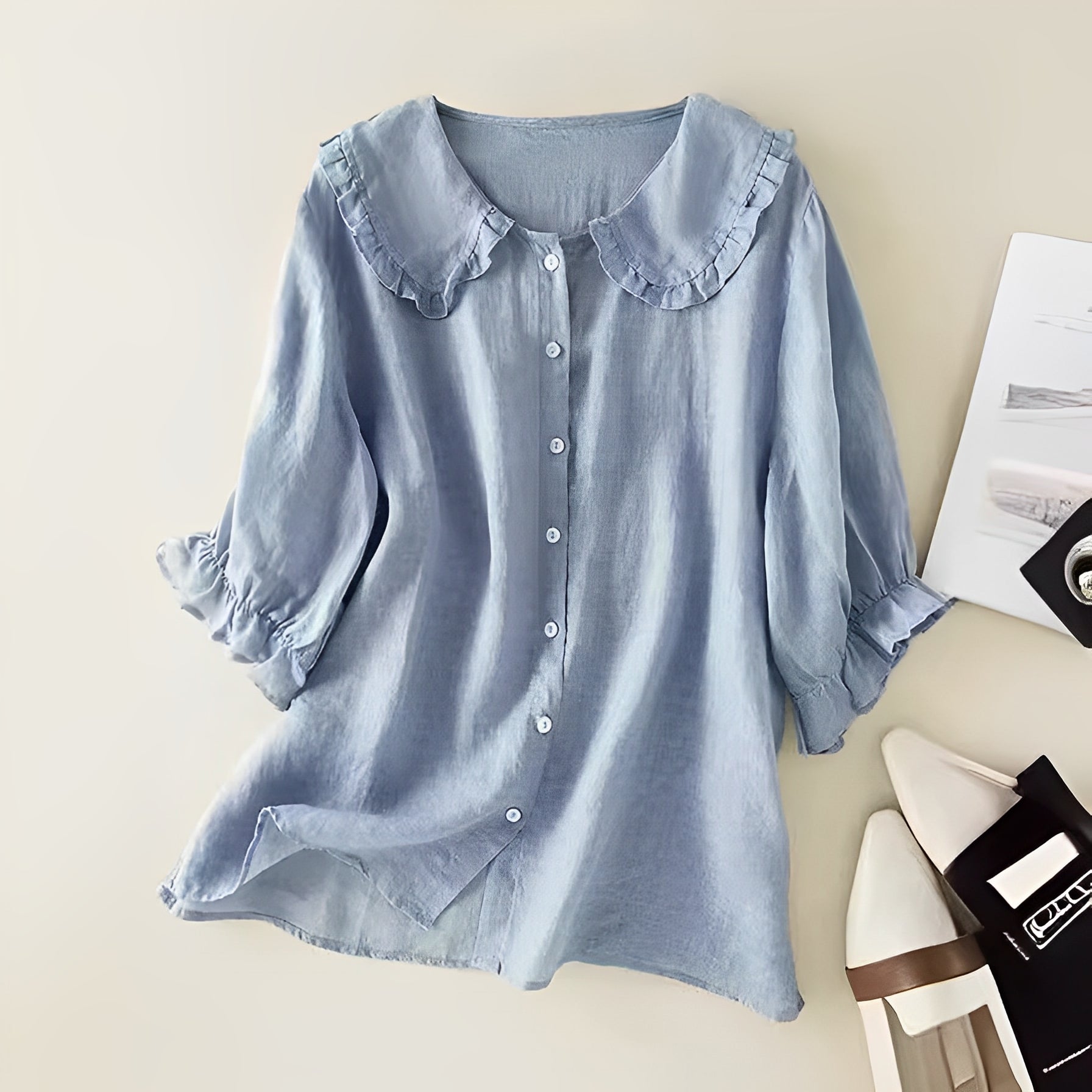 Belinda - Comfortable, loose-fitting blouse for women