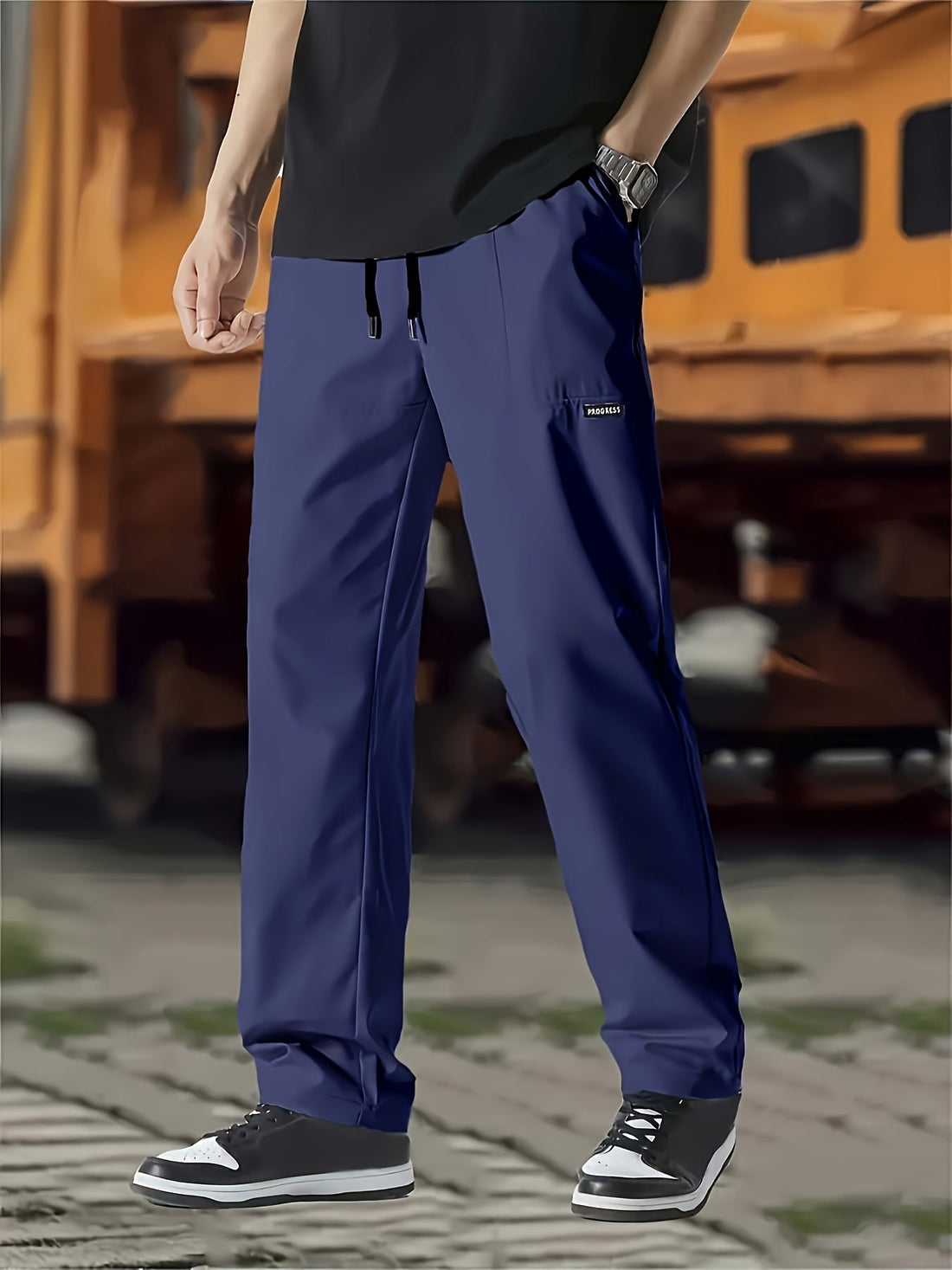 Esmund - Casual Jogging Pants with Drawstring for Men
