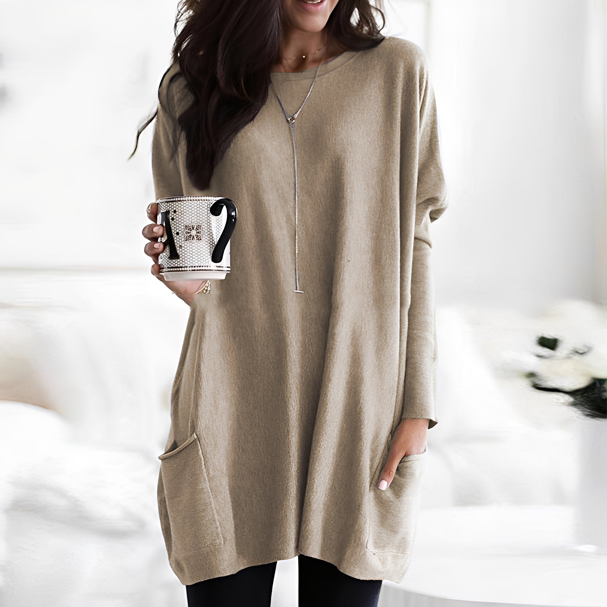 Cheyenne - Casual, loose-fitting long-sleeve shirt for women