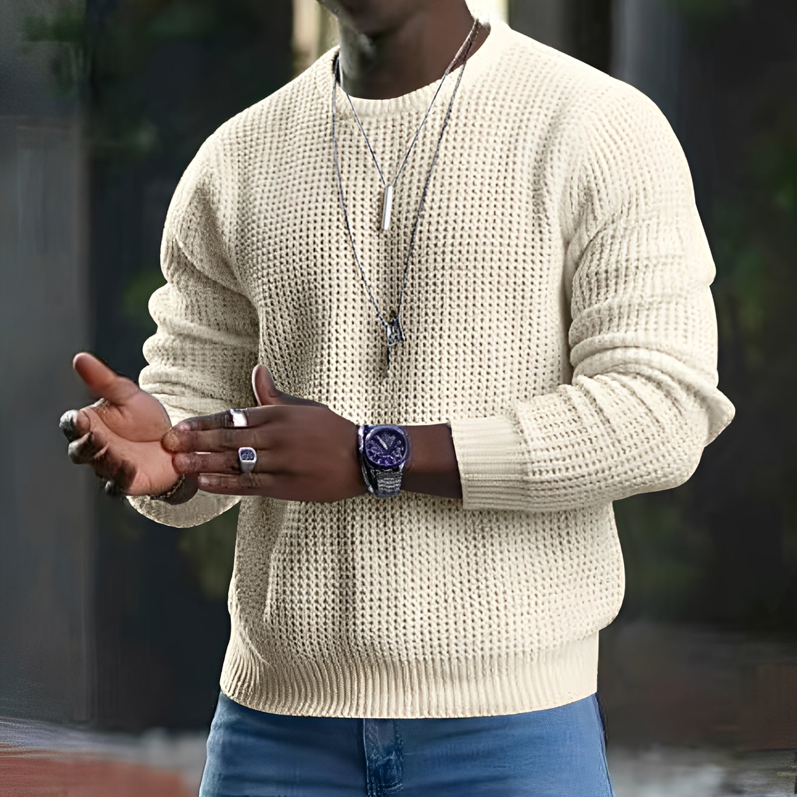 Luke - Loose Long-Sleeve Sweater for Men