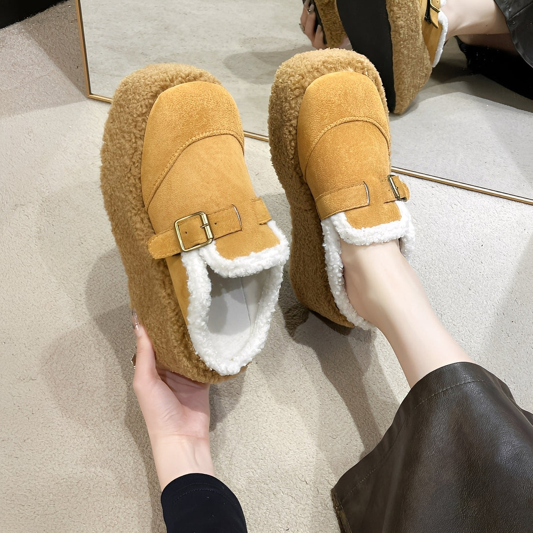 Gabriella - Casual Wedge Shoes with Wool Lining for Women