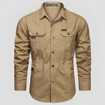 Ranulph - Casual Long-Sleeve Cargo Shirt for Men
