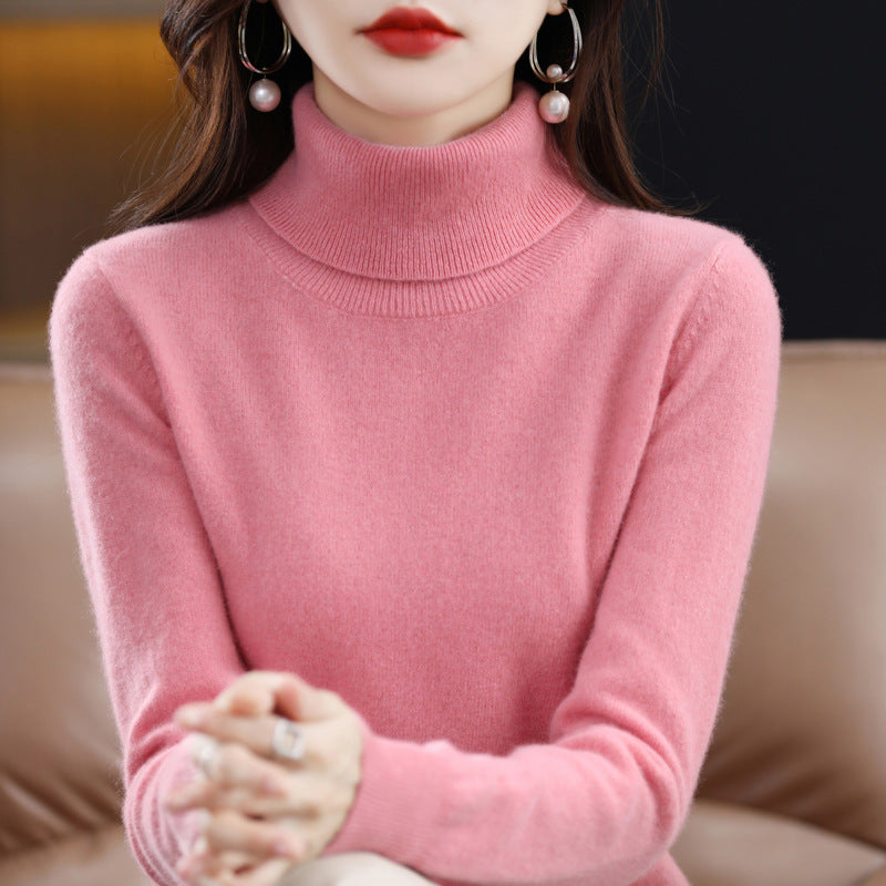 Veronica - Casual Turtleneck Sweater with Revers Collar for Women