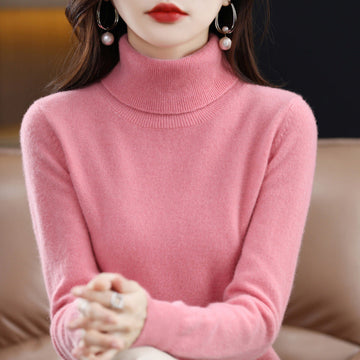 Veronica - Casual Turtleneck Sweater with Revers Collar for Women
