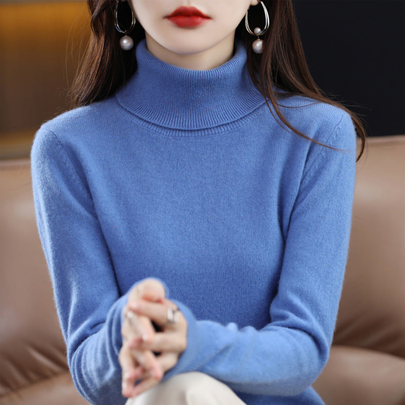 Veronica - Casual Turtleneck Sweater with Revers Collar for Women