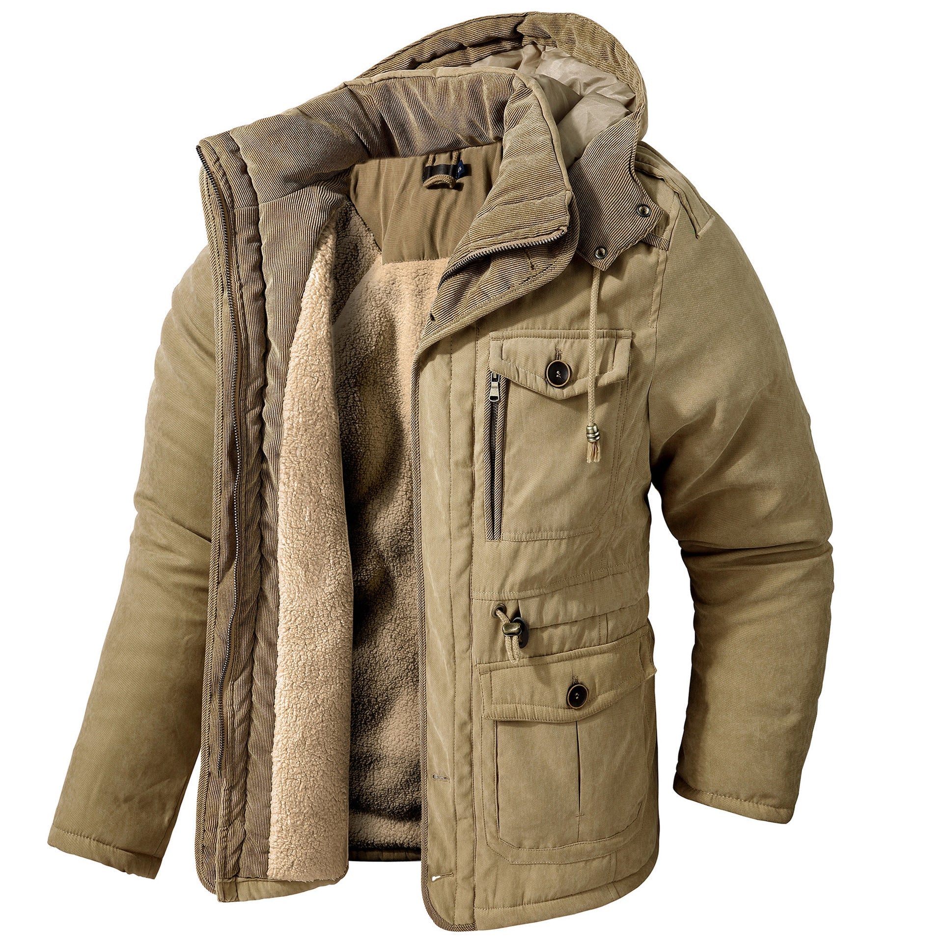 Daren - Warm Jacket with Hood for Men