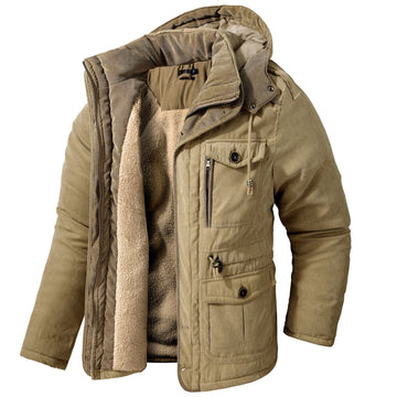 Daren - Warm Jacket with Hood for Men