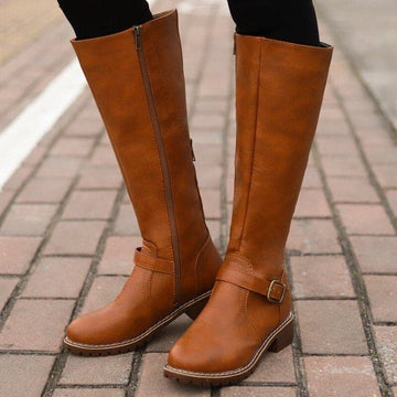 Marly - Casual Ankle Boots with Decorative Buckle for Women