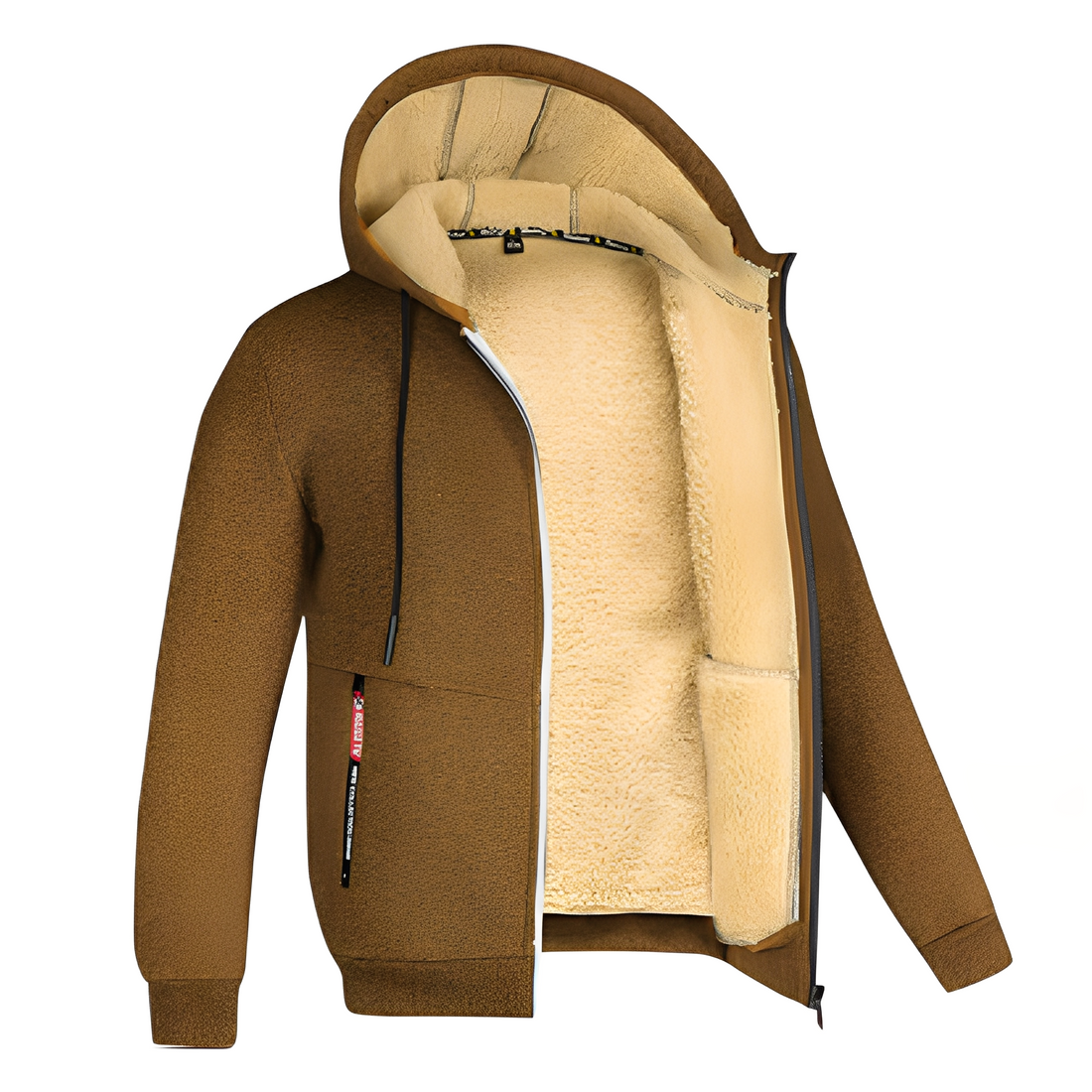 Davin - Casual Fleece Jacket with Hood for Men