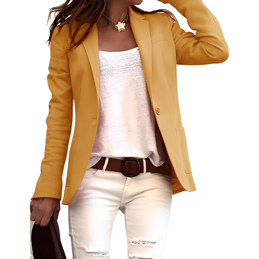 Heather - Casual Blazer with Lapel for Women