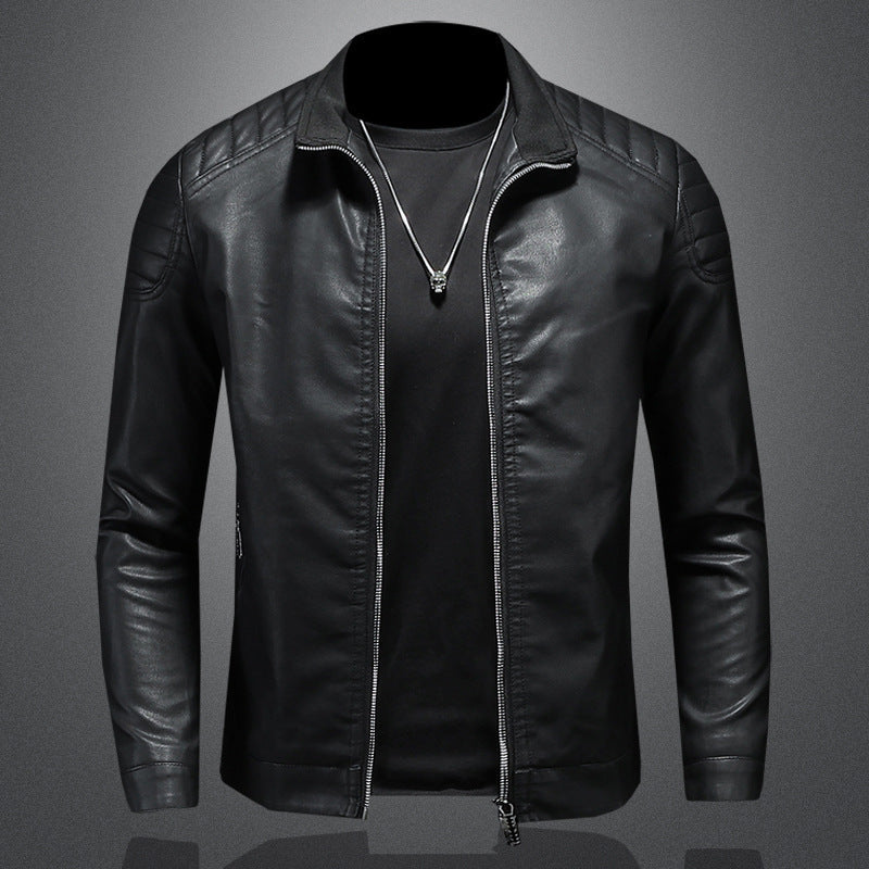 Wendell - Stylish, Slim Fit Leather Jacket for Men
