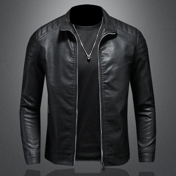 Wendell - Stylish, Slim Fit Leather Jacket for Men