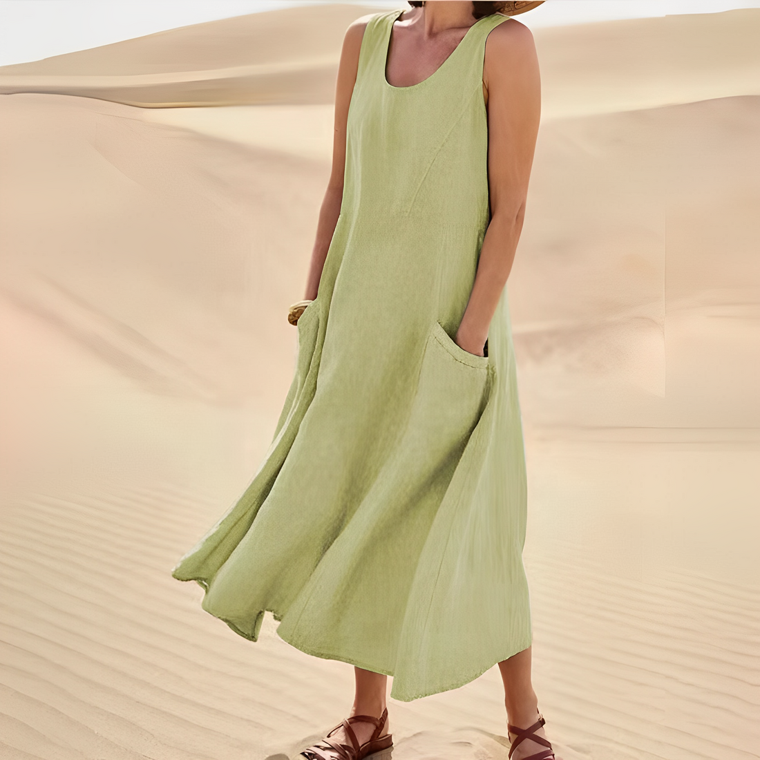 Melyssa - Soft, Sleeveless Long Dress for Women