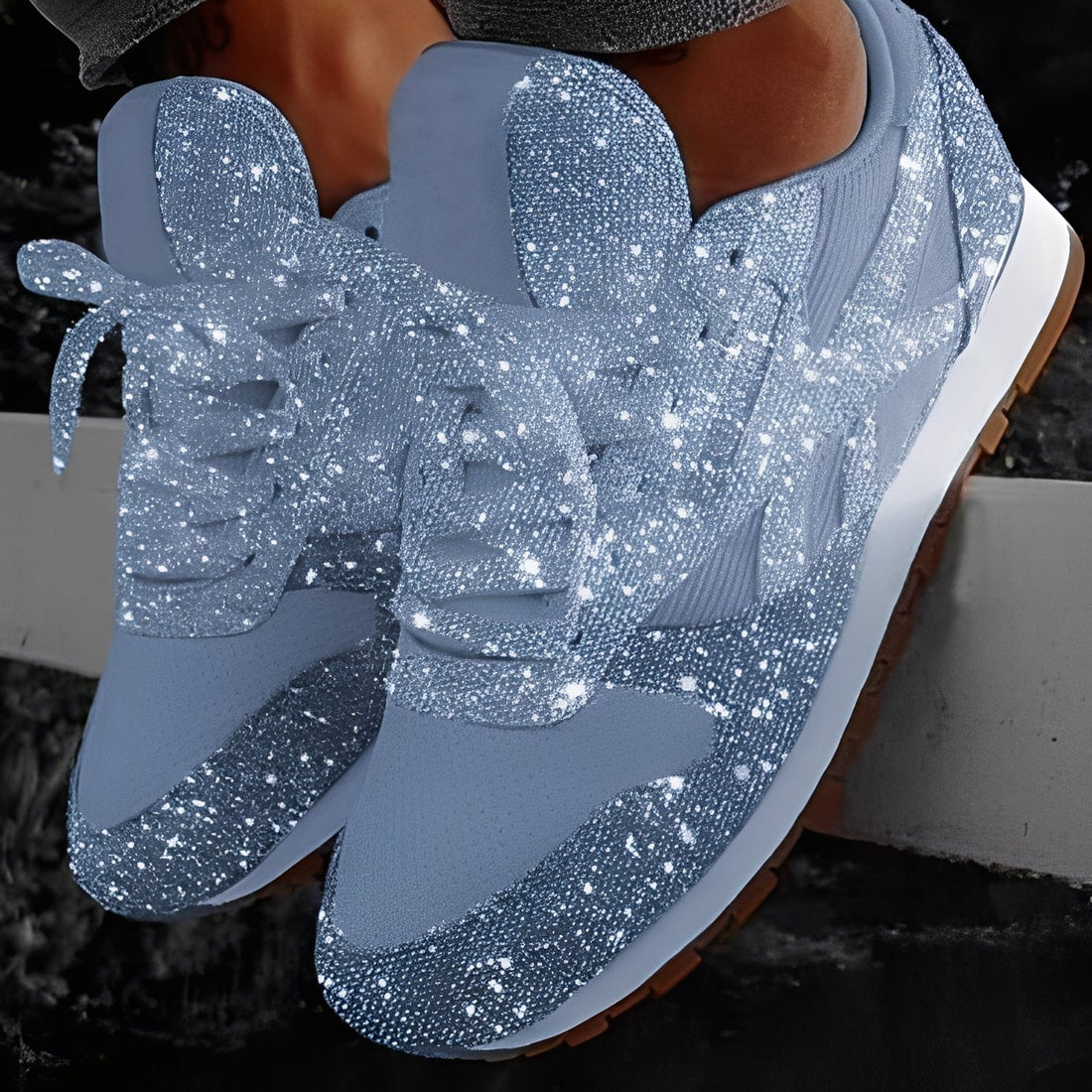 Kaycee - Sparkling, Casual Muffin Sneakers for Women