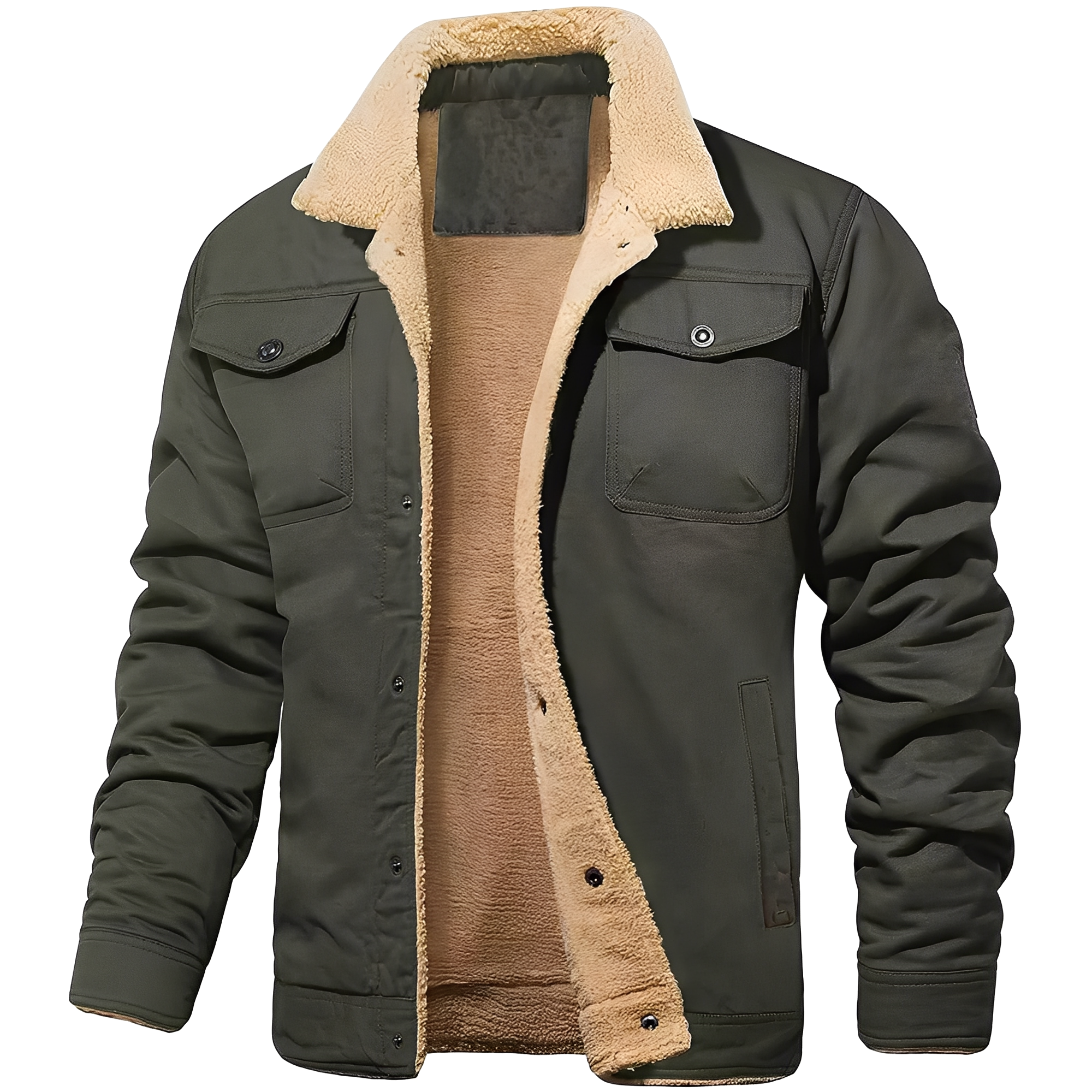 Dillon - Casual Jacket Made of Fleece-Twill for Men