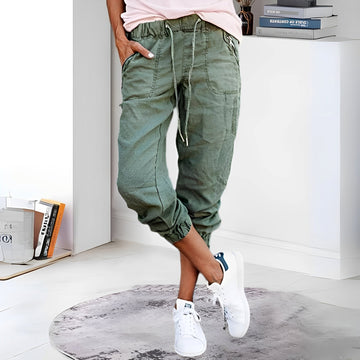 Evalyn - Stylish Elastic Cargo Pants for Women