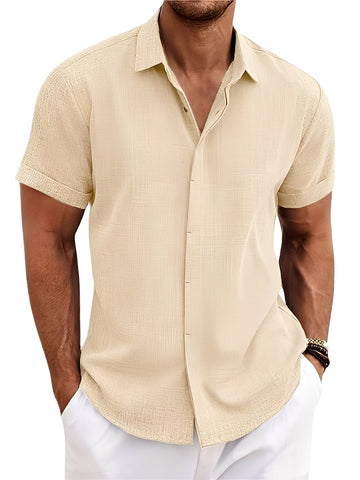 Caelum - Simple, Casual Short Sleeve Shirt for Men