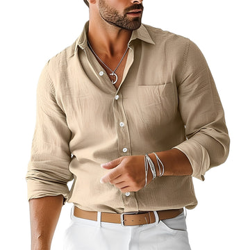 Emile - Classic, Simple Linen Shirt for Men