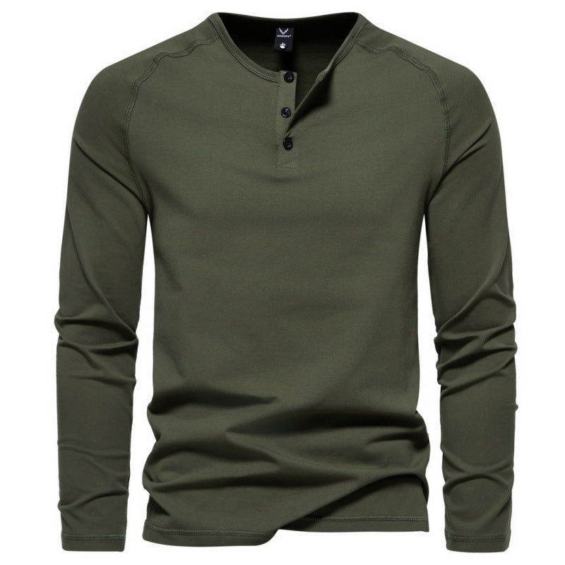 Malcom - Casual, Simple Long Sleeve Shirt for Men