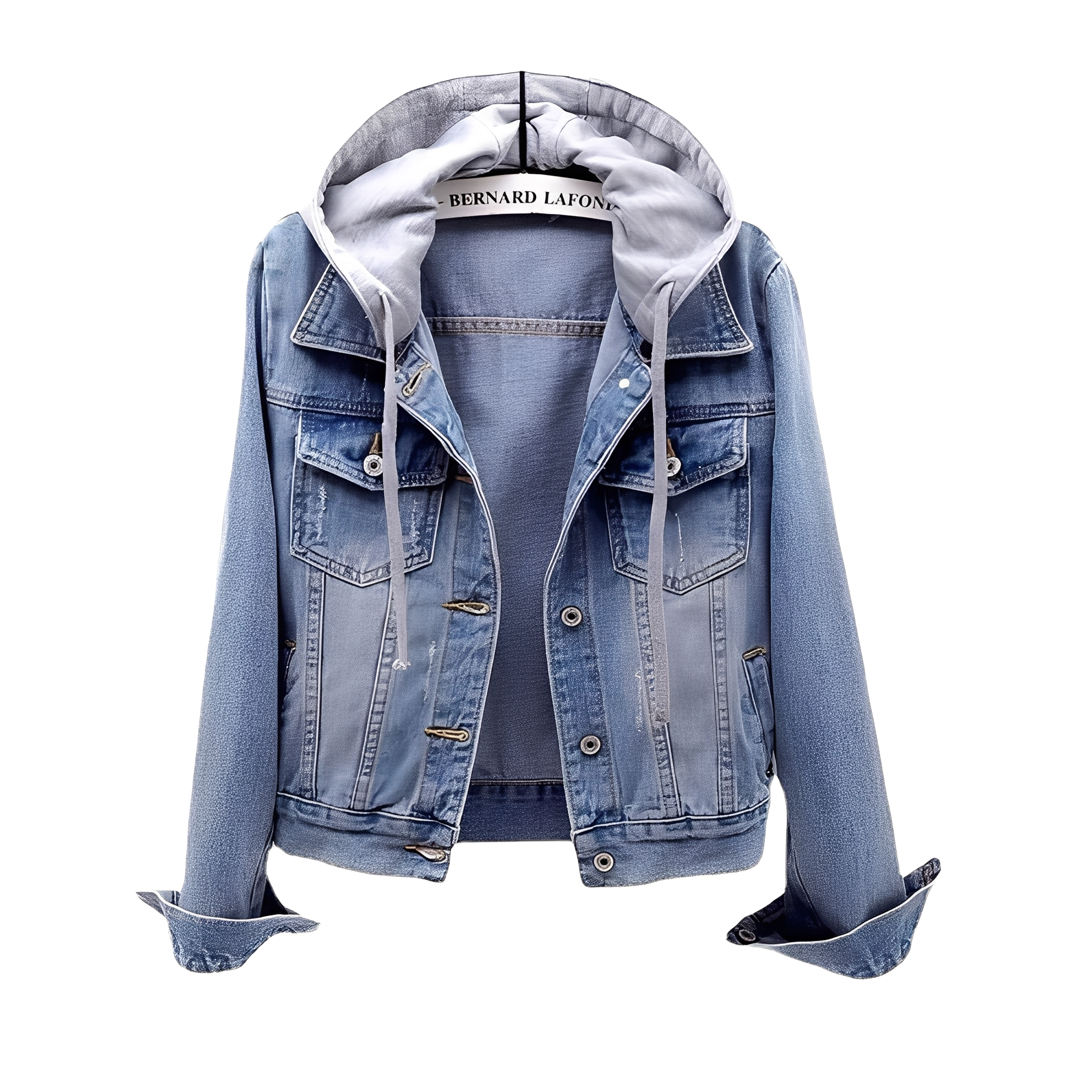 Karolyn - Stylish Jeans Jacket with Hood for Women