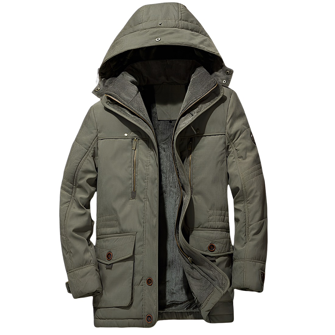 Tyrone - Warm, Thick Jacket with Hood for Men