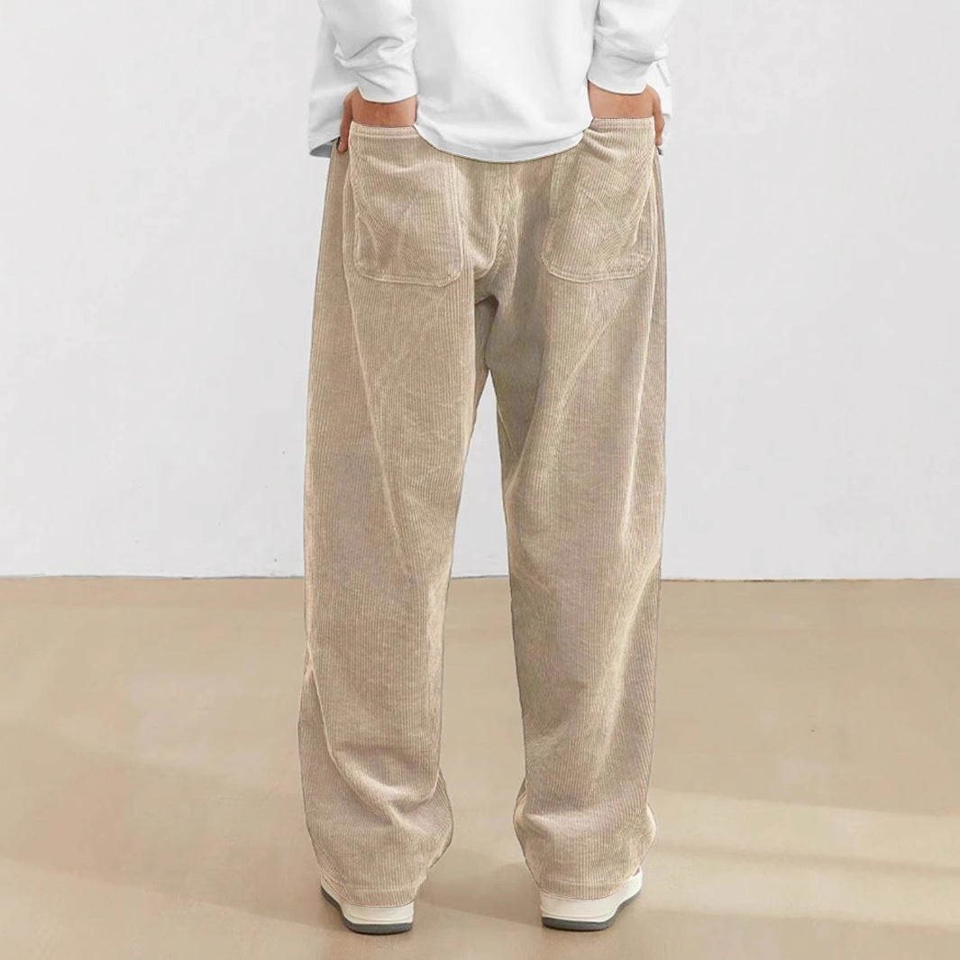 Kenrick - Straight Cut Corduroy Pants for Men
