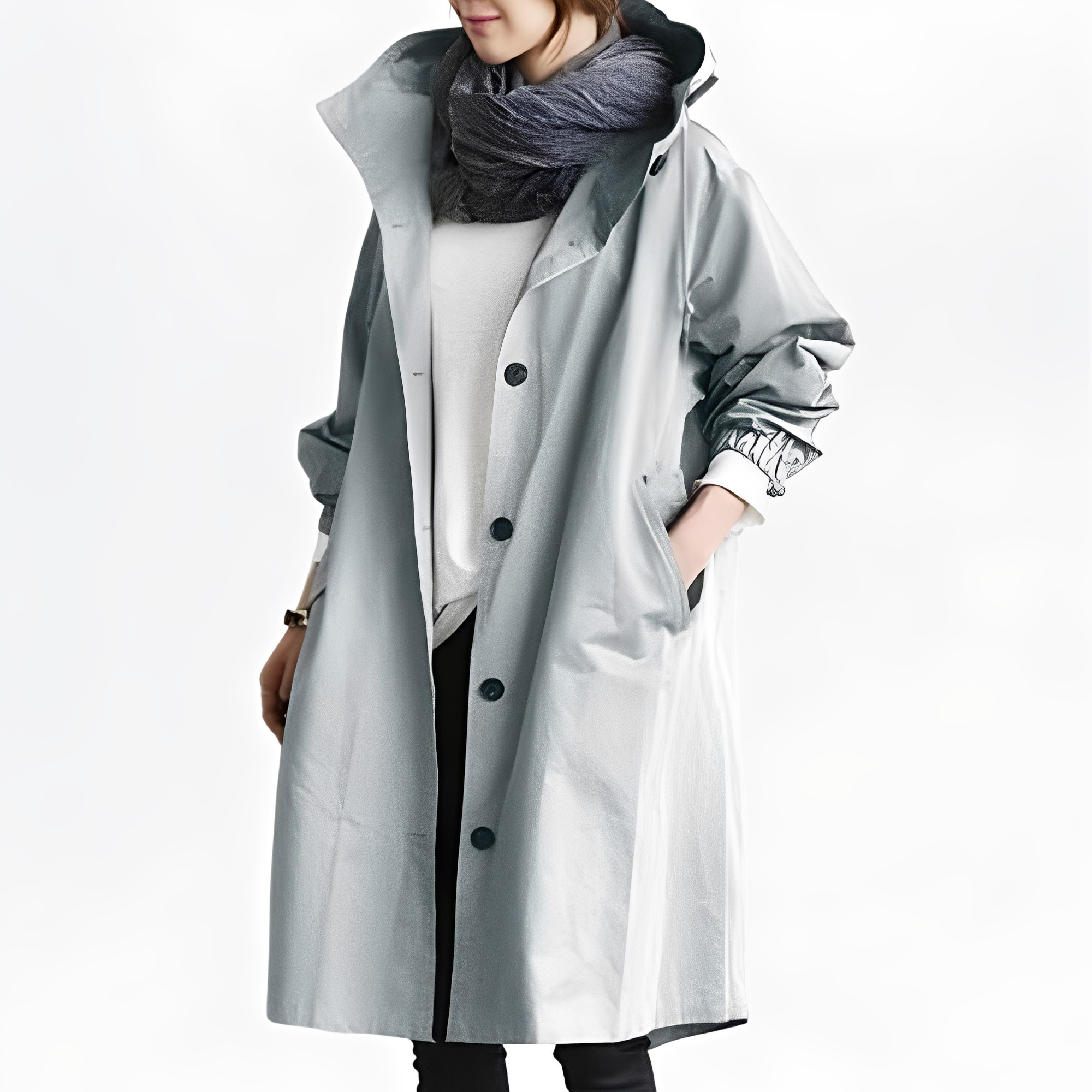 Giselle - Waterproof Hooded Rain Jacket for Women