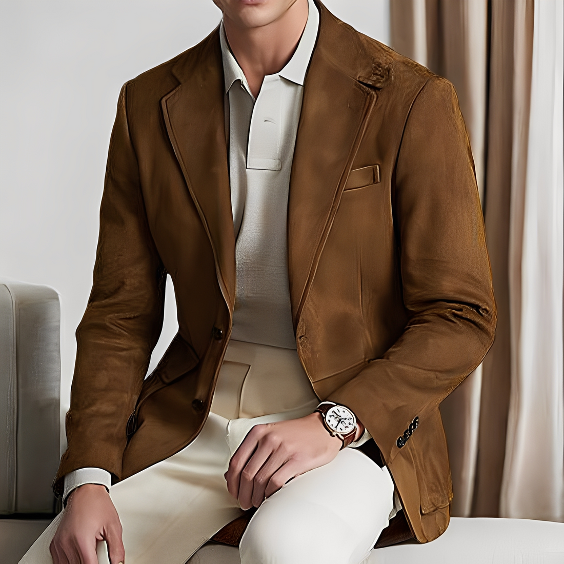 Martin - Elegant Suit Blazer with Button for Men