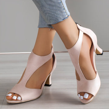 Mylah - High-Heeled Sandals with Zipper for Women