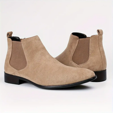 Dario – Real Leather Chelsea Boots with Low Heel