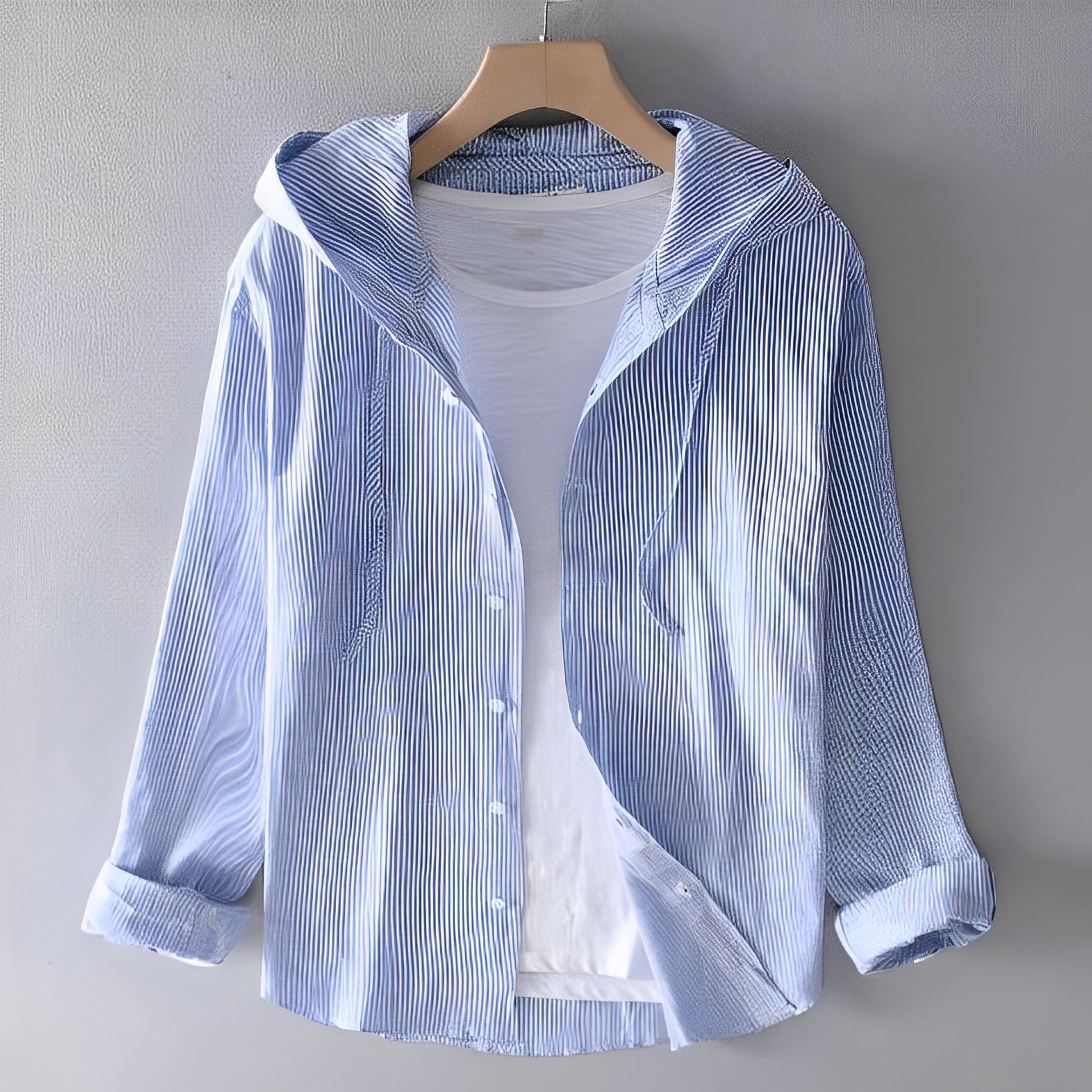 Daniel - Comfortable Linen Shirt with Hood for Men