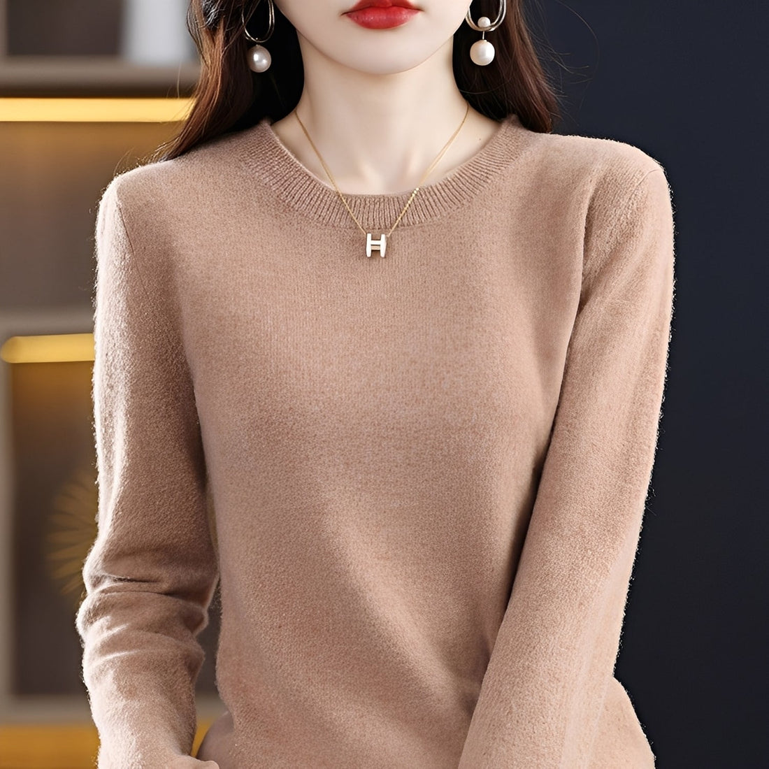 Julia - Elegant, Slim Fit Wool Sweater for Women