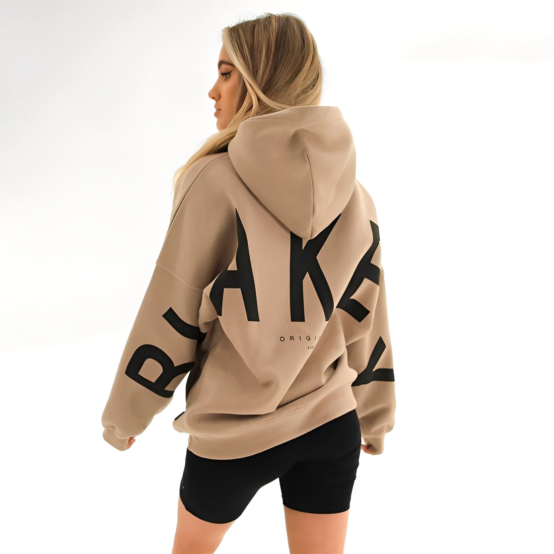 Yvette - Loose fitting hoodie with stylish print for women