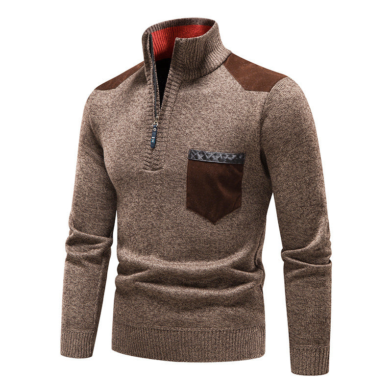 Kevin - Modern Plush Wool Sweater for Men