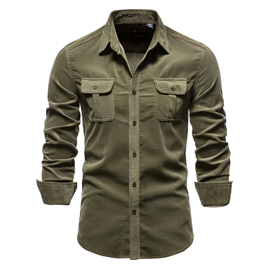 Reginald - Casual Long Sleeve Shirt in Corduroy for Men