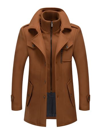Gareth - Elegant two-layer trench coat for men
