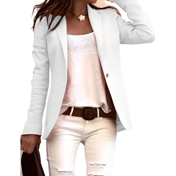 Heather - Casual Blazer with Lapel for Women
