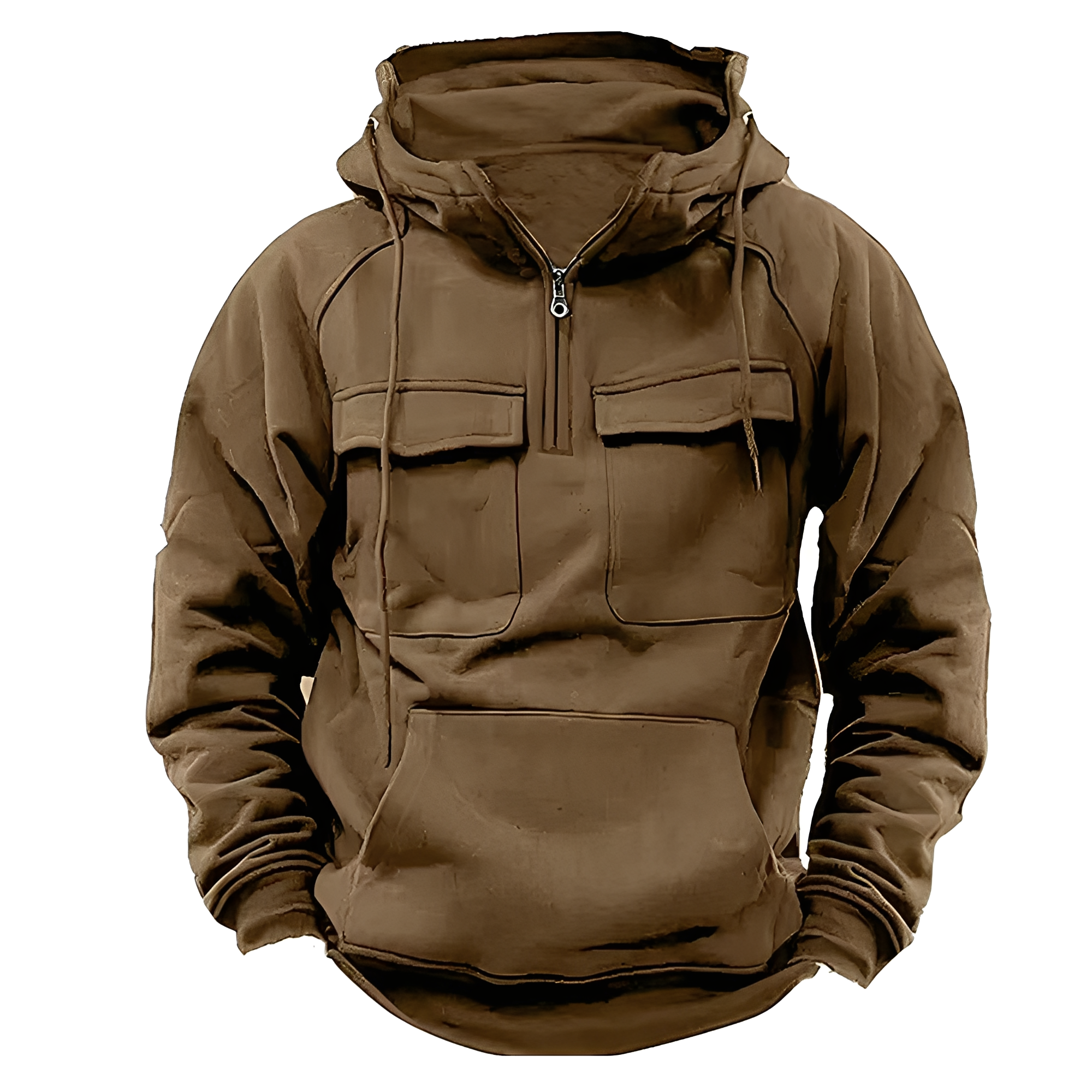 Malcom - Classic Hoodie with Multiple Pockets for Men
