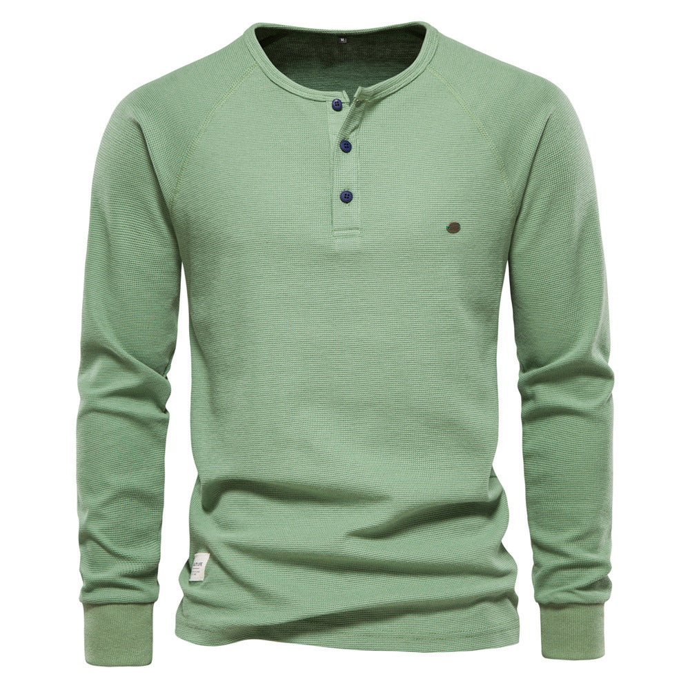 Jacob - Casual Long Sleeve Waffle Shirt for Men
