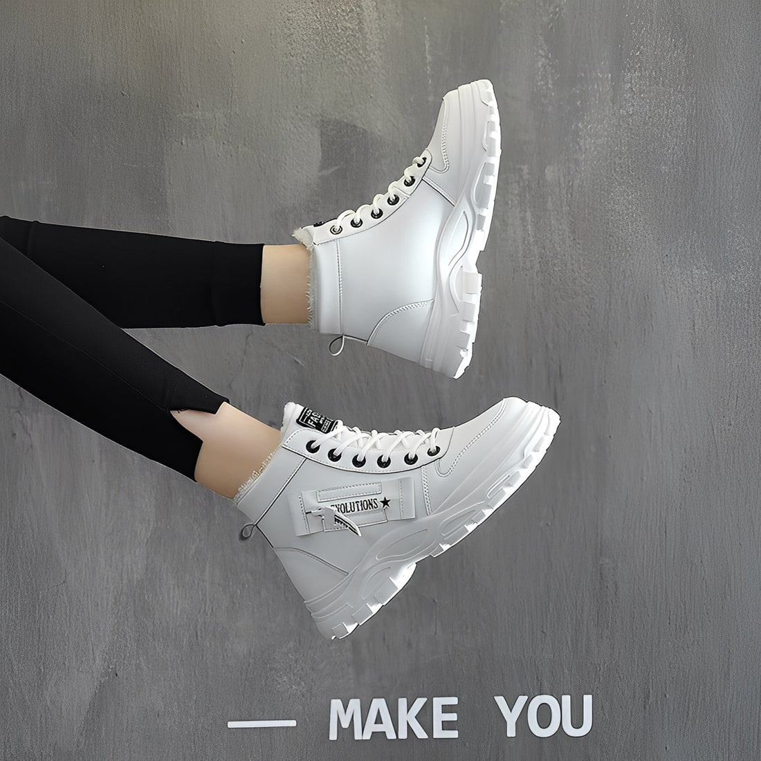 Adamina - Casual, warm high boots for women