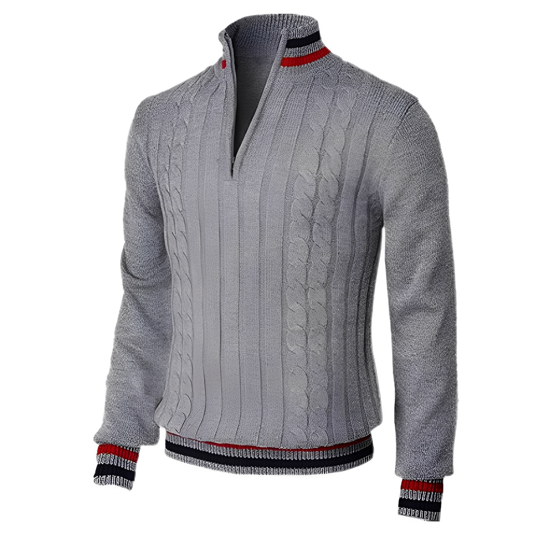 Zavier - Modern Sweater with High Collar for Men