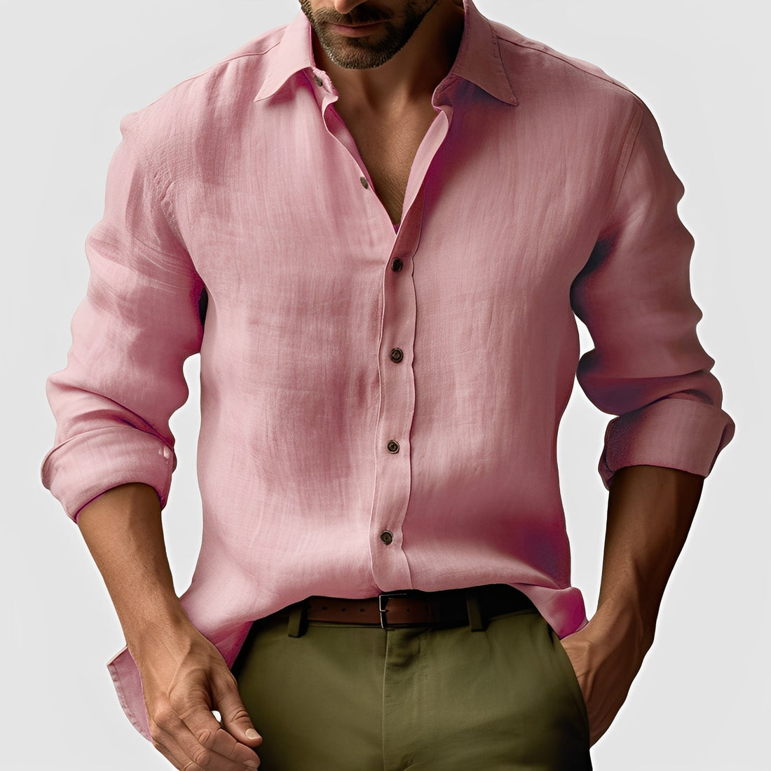 Emile - Classic, Simple Linen Shirt for Men