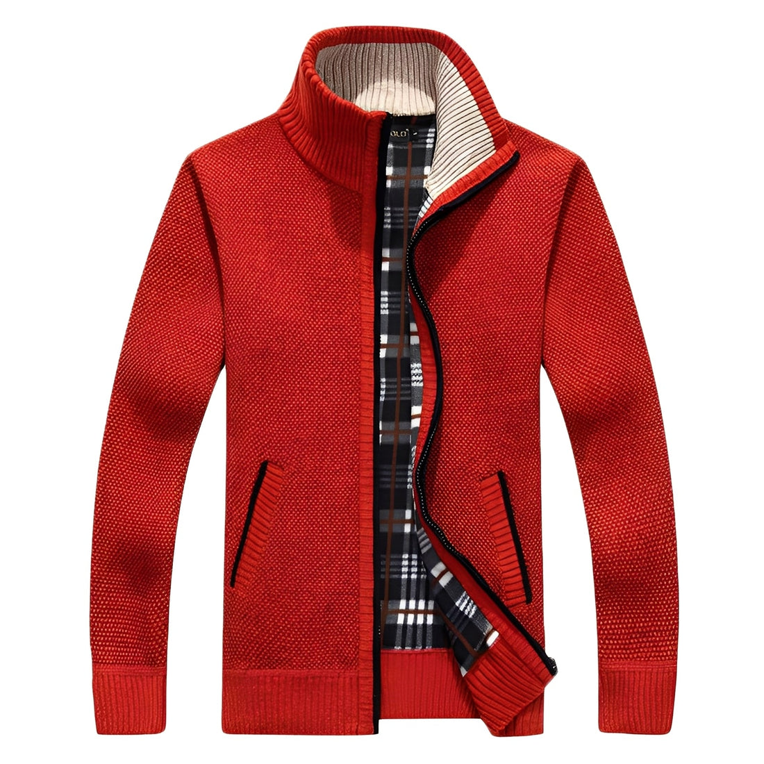 Shaw - Classic Cardigan with Lining for Men