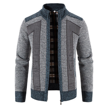 Domenic - Casual Plush Jacket with Zipper for Men