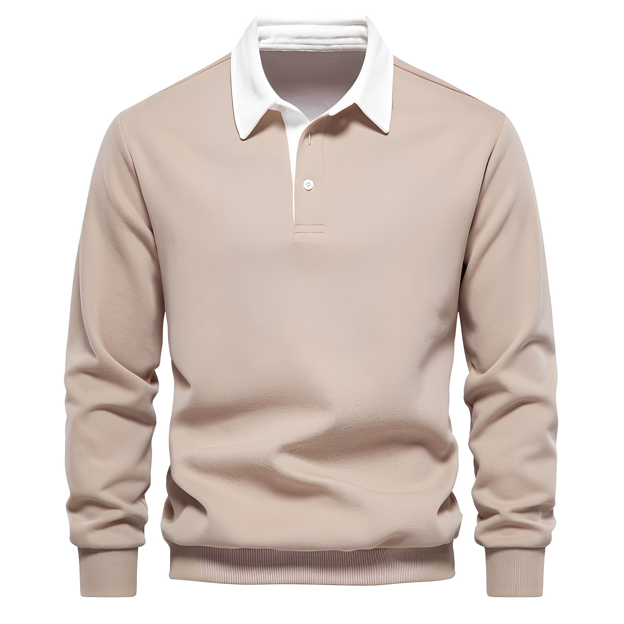 Shelton - Casual Long Sleeve Polo Shirt for Men