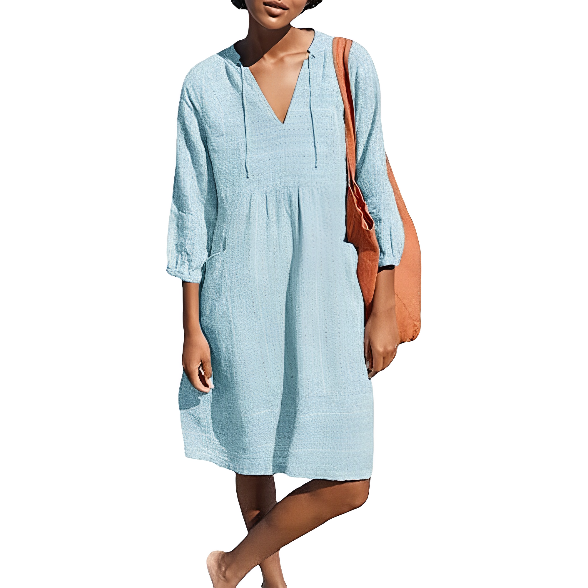Annmarie - Loose Beach Shirt Dress for Women