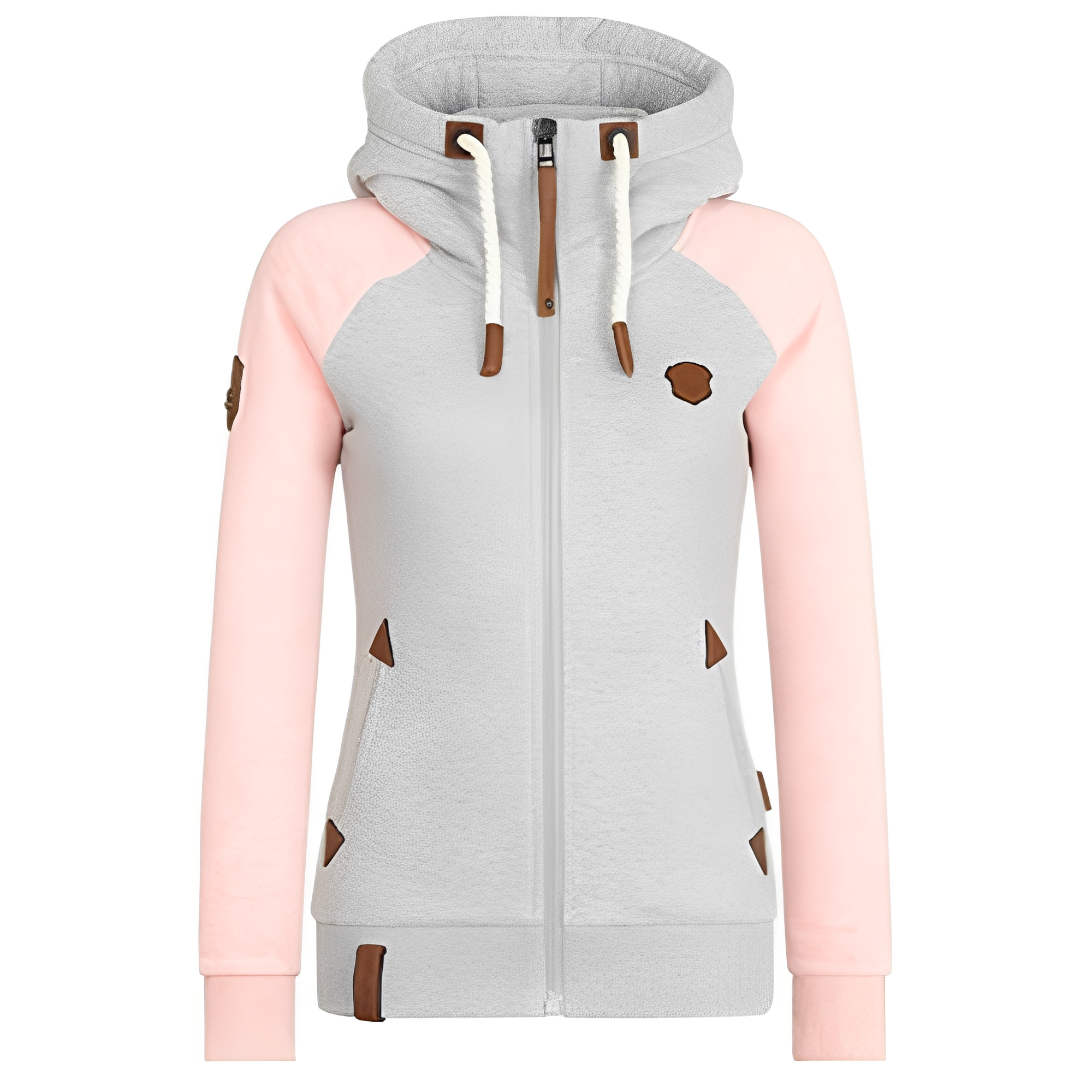 Elinor - Comfortable Hoodie with Zipper for Women