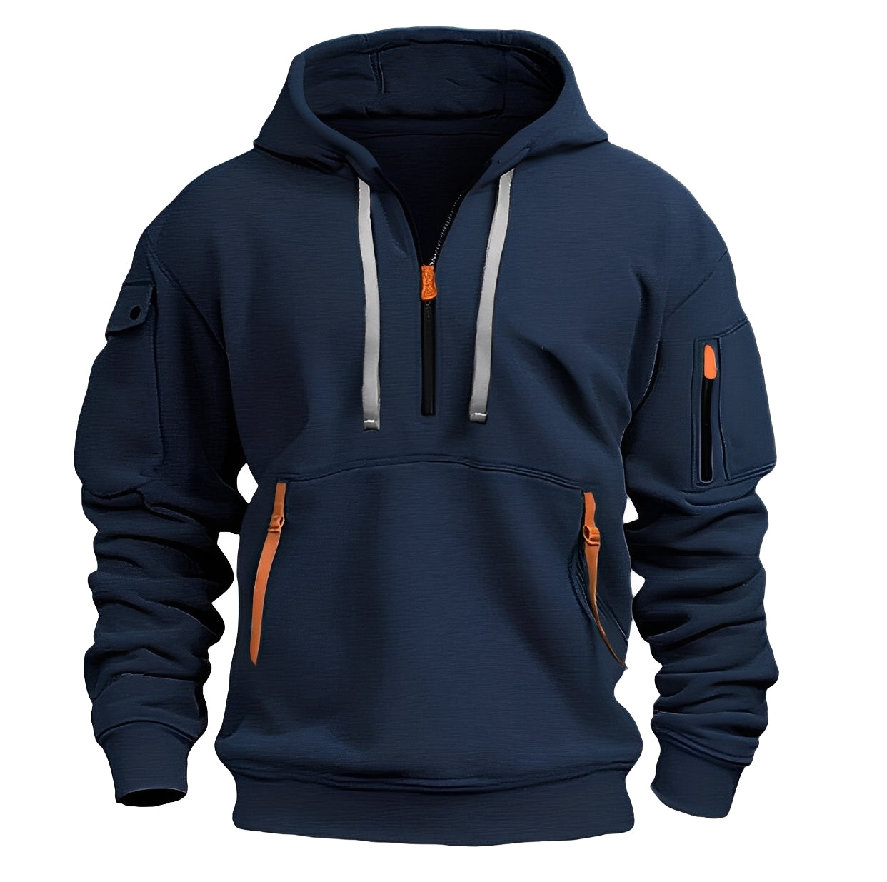 Burton - Loose Hoodie with Half Zip for Men