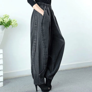 Tawnee - Simple, Loose-Fitting Patchwork Harem Shorts for Women