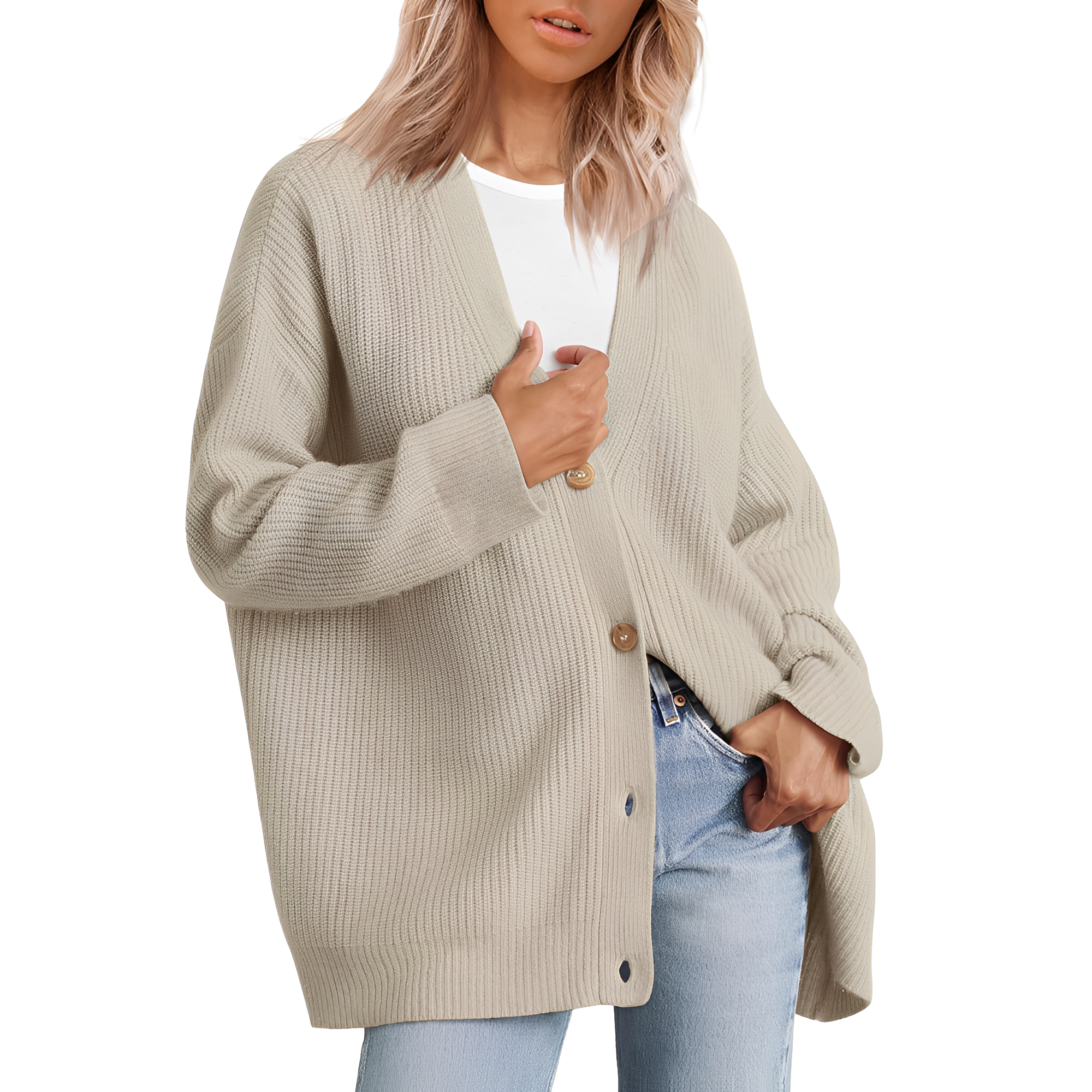 Christal - Casual Oversize Cardigan for Women